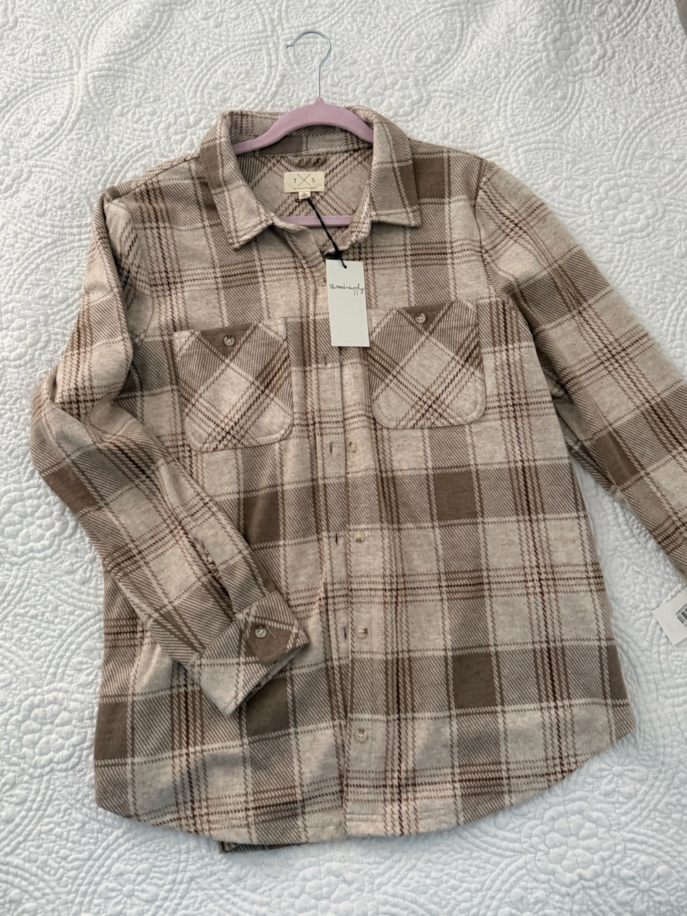 Thread & Supply Plaid Too - Beige Brown